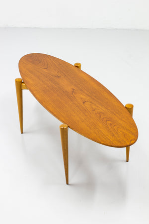 Surfboard coffee table made in Sweden