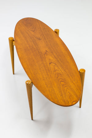 Surfboard coffee table made in Sweden