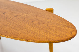 Surfboard coffee table made in Sweden