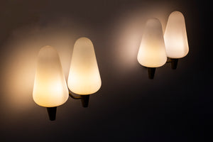 1950s wall lamps by Böhlmarks