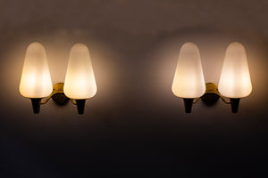 1950s wall lamps by Böhlmarks