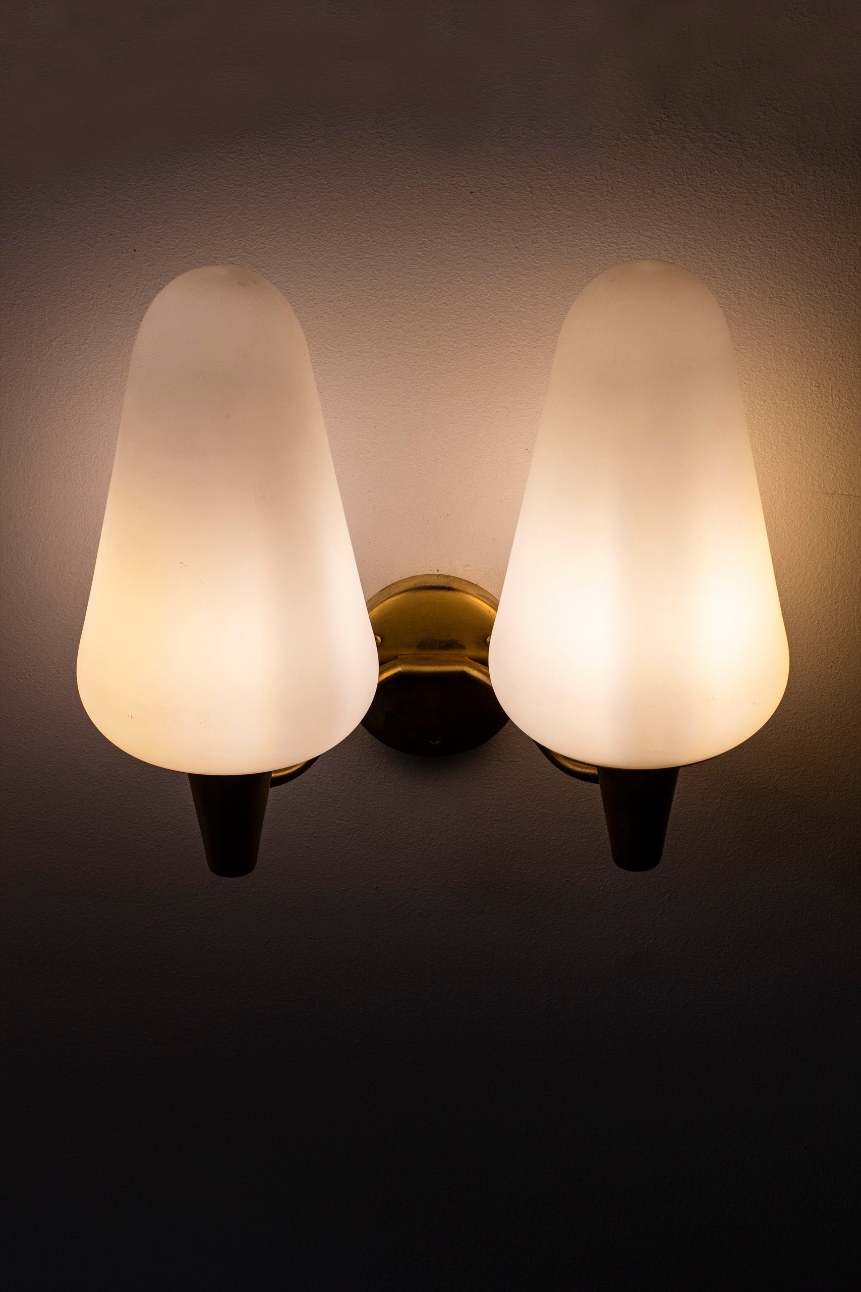 1950s wall lamps by Böhlmarks