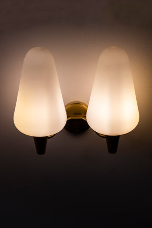 1950s wall lamps by Böhlmarks