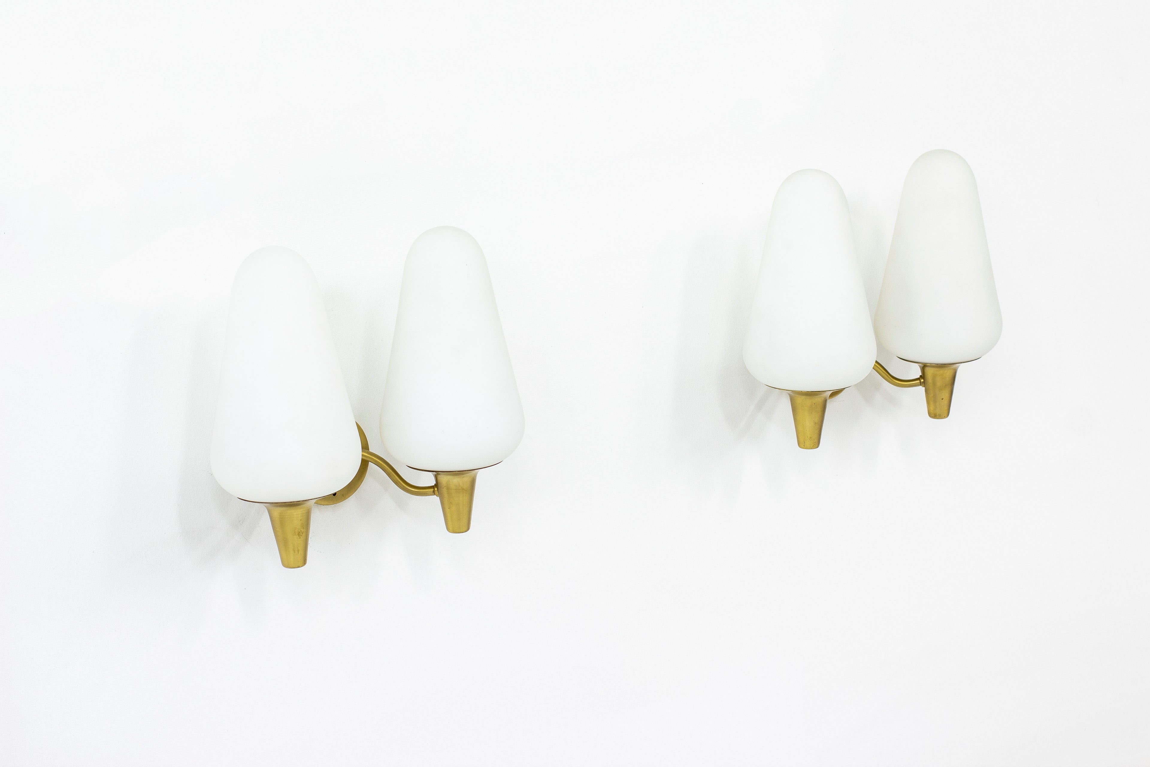 1950s wall lamps by Böhlmarks