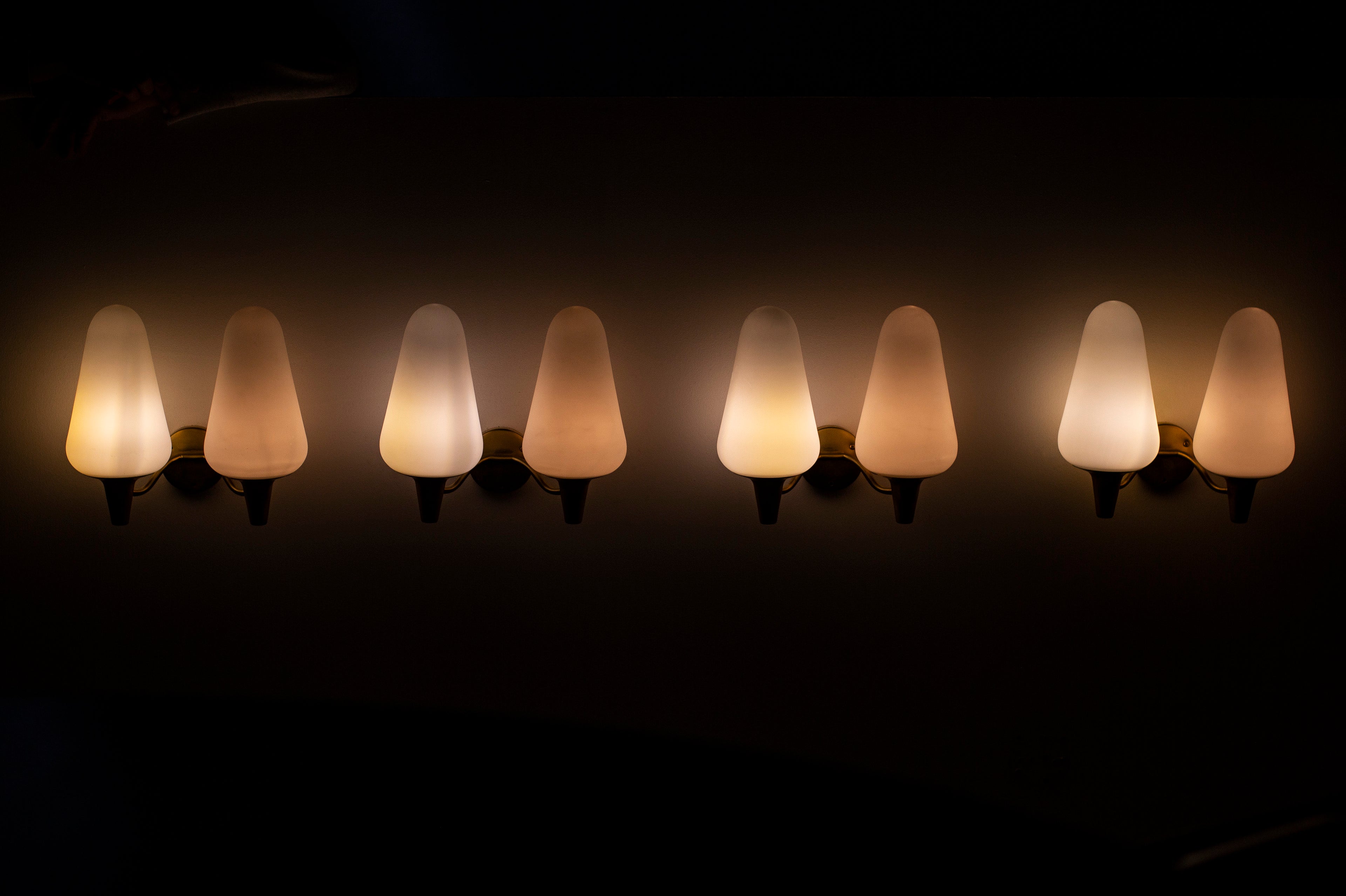 1950s wall lamps by Böhlmarks