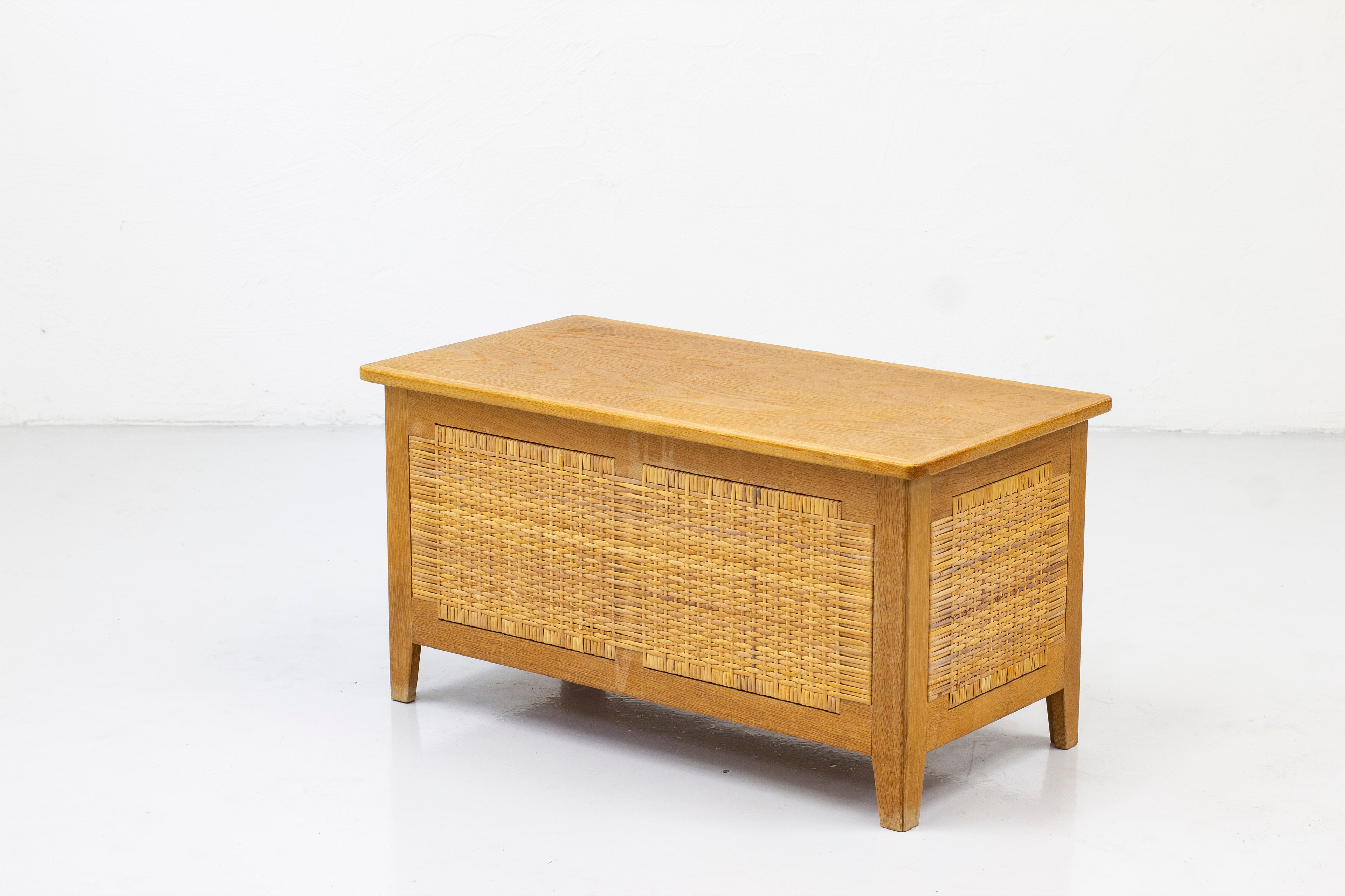 Chest with rattan by Kai winding
