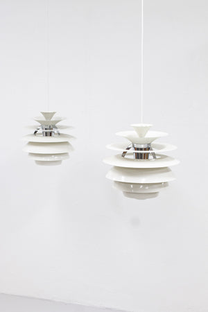 "PH Snowball" pendant lamps by Henningsen