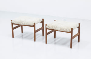 Pair of stools by Hugo Frandsen