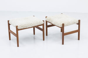 Pair of stools by Hugo Frandsen