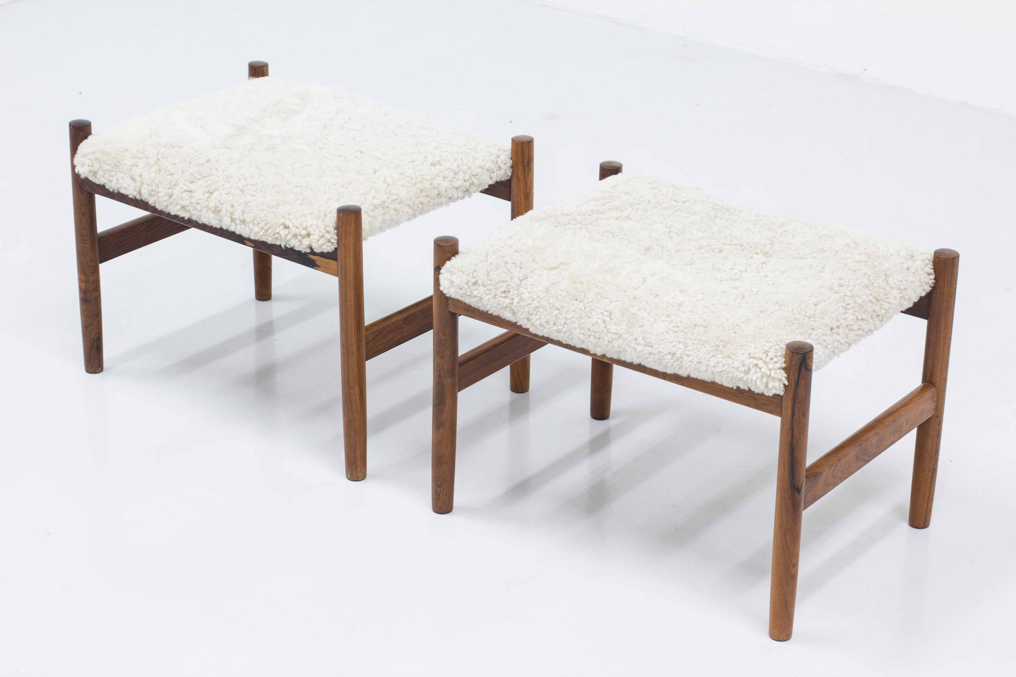 Pair of stools by Hugo Frandsen
