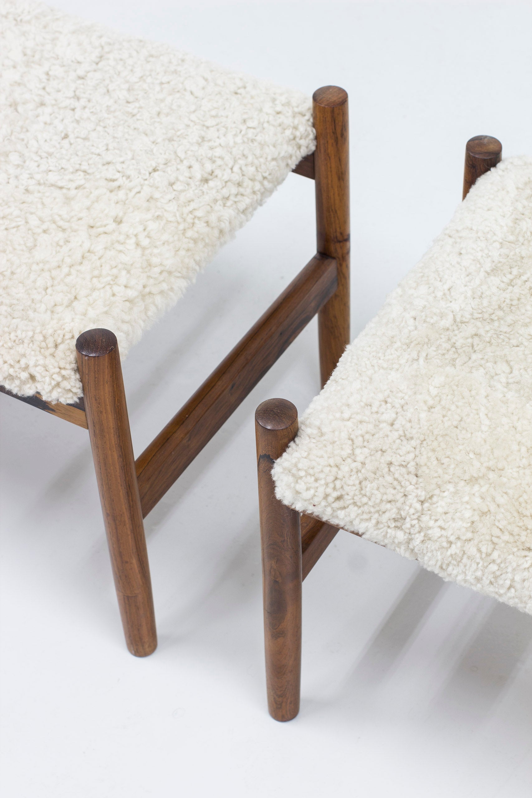 Pair of stools by Hugo Frandsen