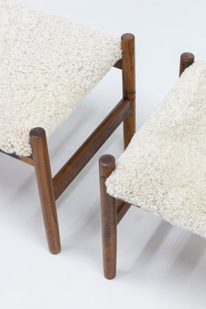 Pair of stools by Hugo Frandsen
