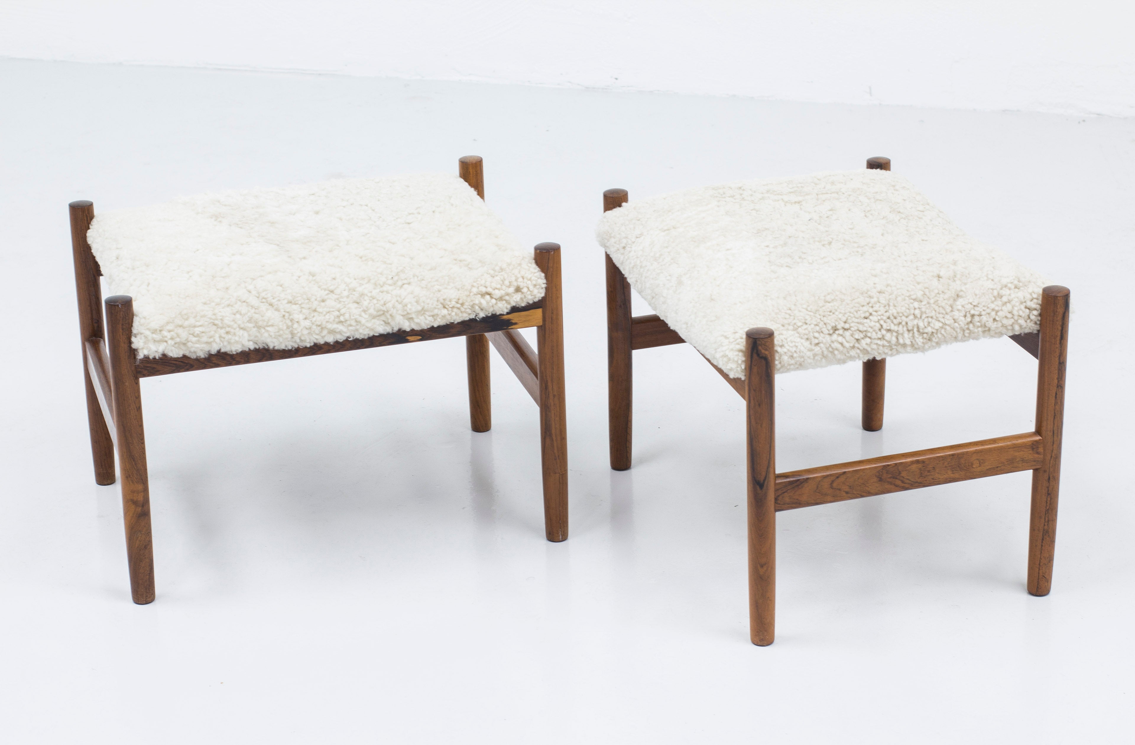 Pair of stools by Hugo Frandsen