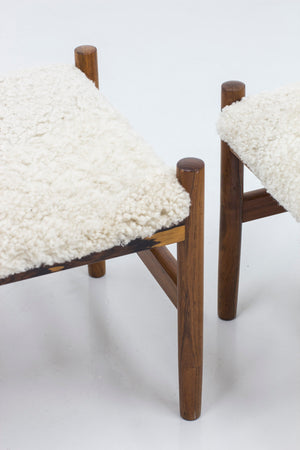Pair of stools by Hugo Frandsen