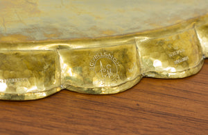 Brass tray by Lars Holmström
