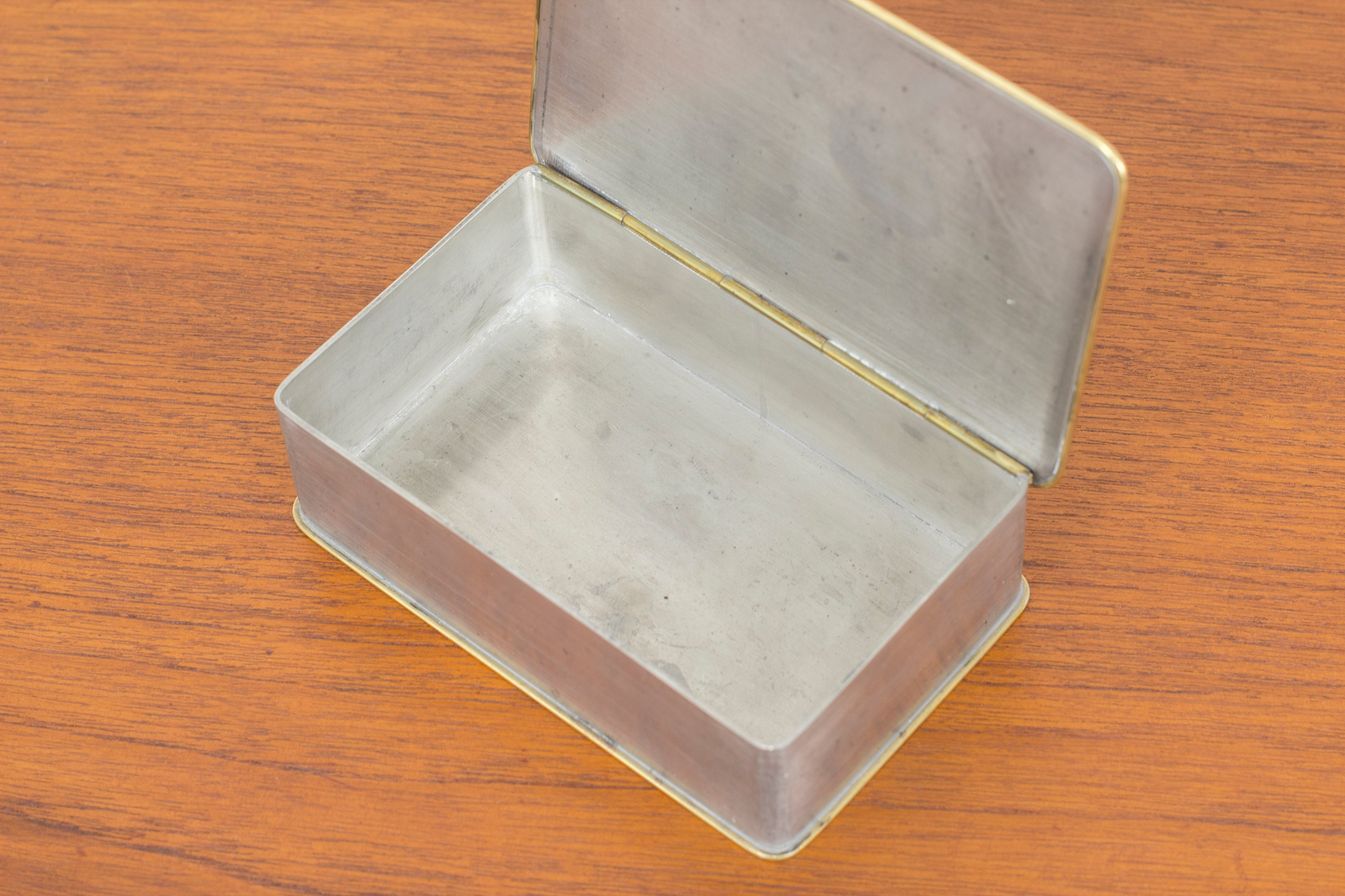 Pewter box by Nils Fougstedt
