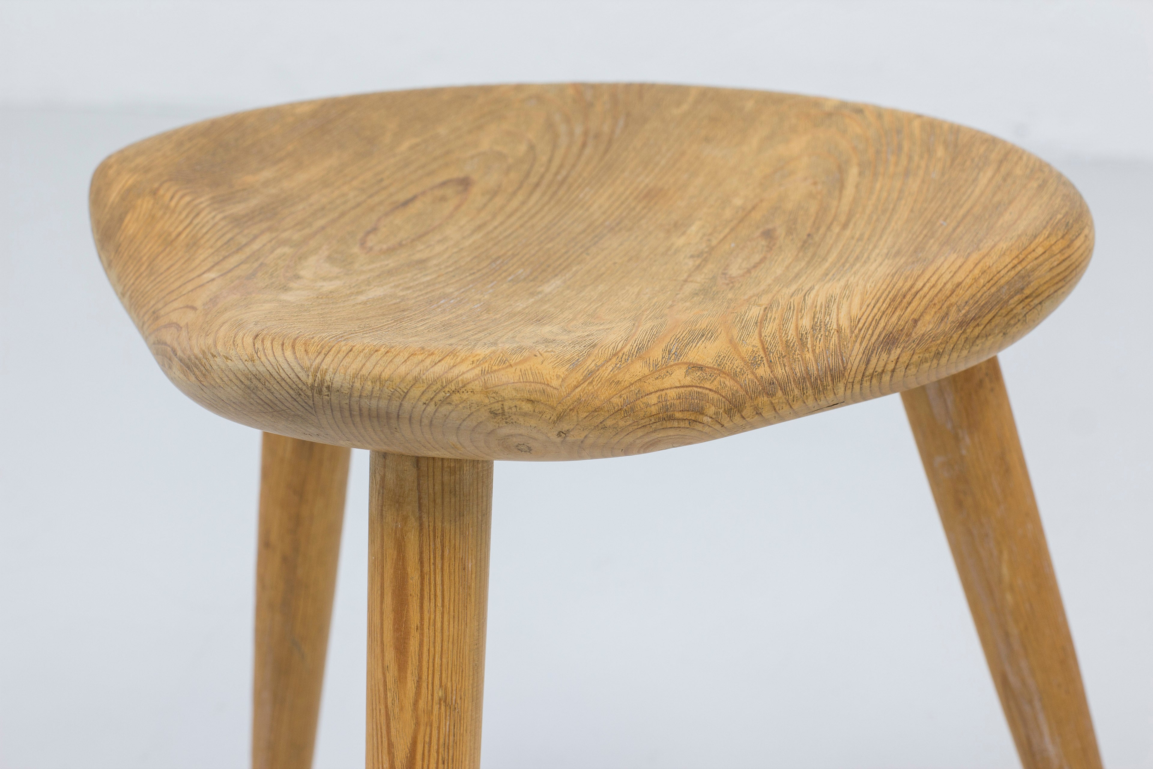 Pine stool by Norsk Husflid