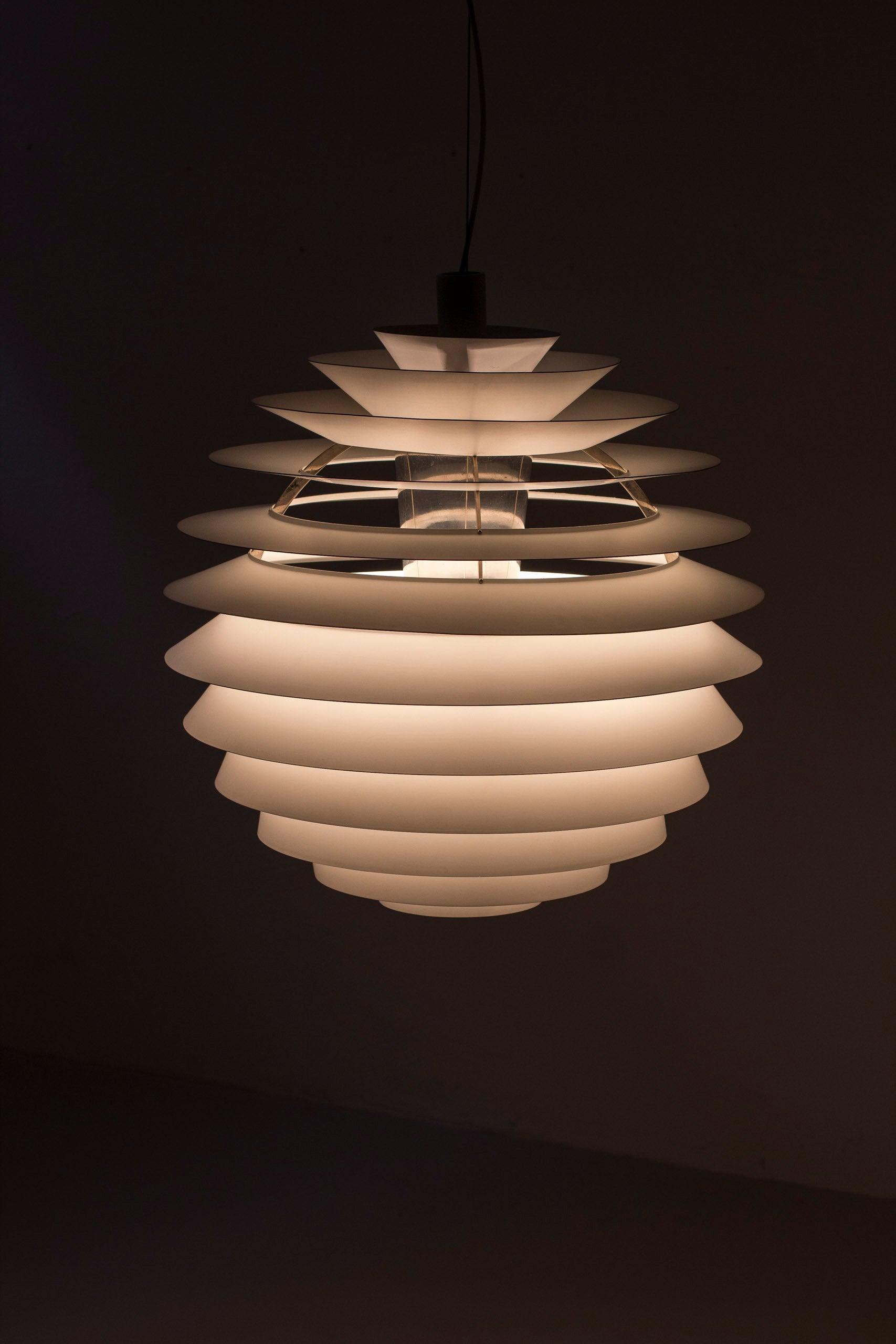 "PH Louvre" ceiling lamp by Henningsen