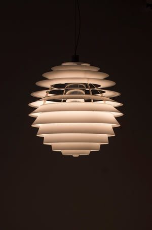 "PH Louvre" ceiling lamp by Henningsen