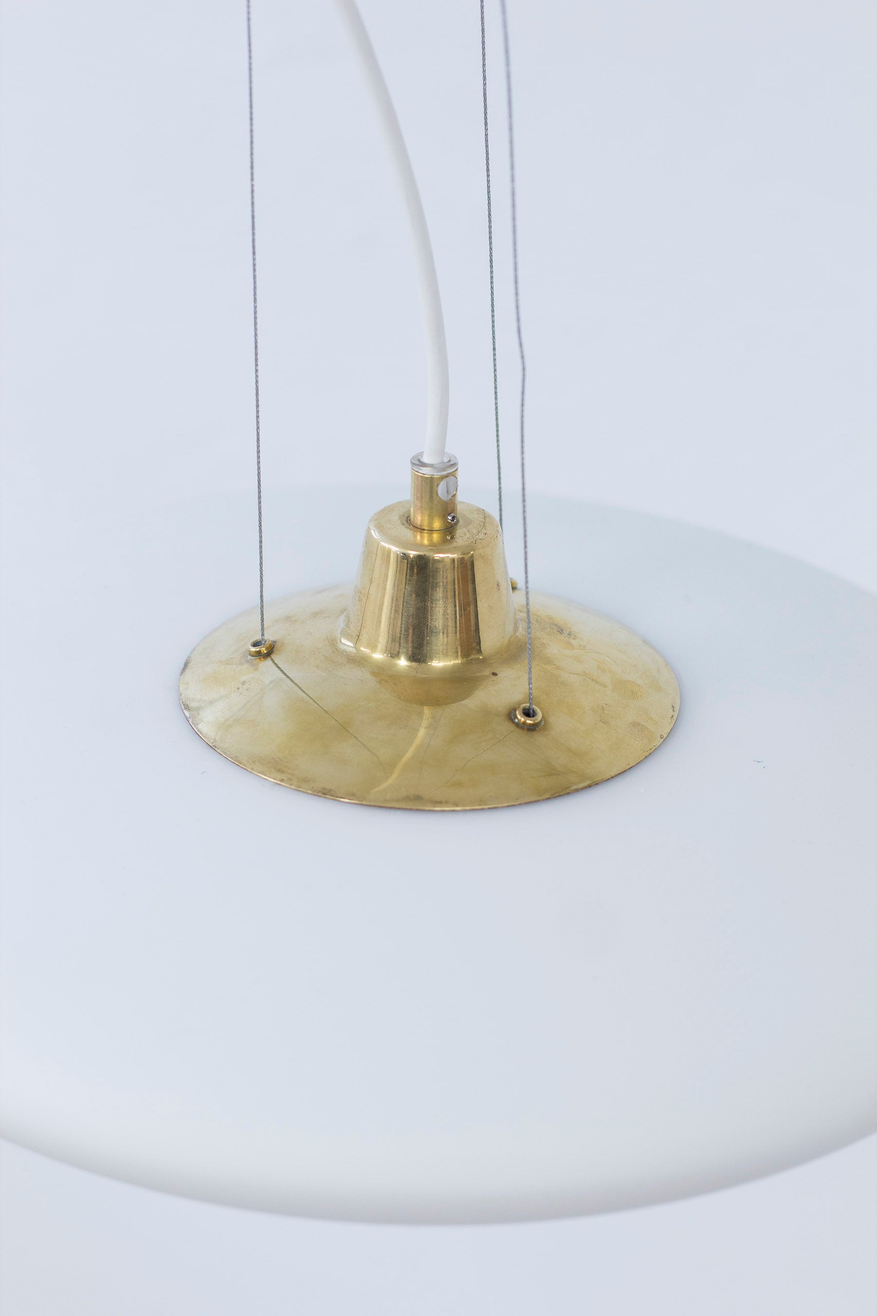 "UFO" ceiling lamp in brass