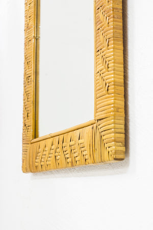 1950s Rattan Mirror Made in Finland