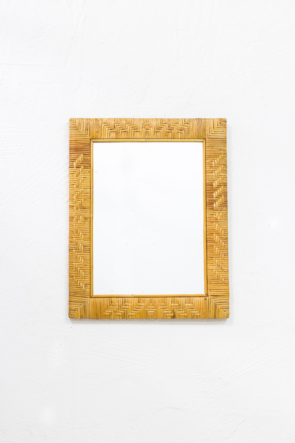 1950s Rattan Mirror Made in Finland