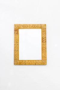 1950s Rattan Mirror Made in Finland