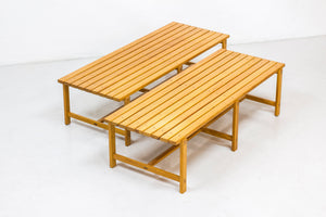 Swedish pine benches from the 1960s