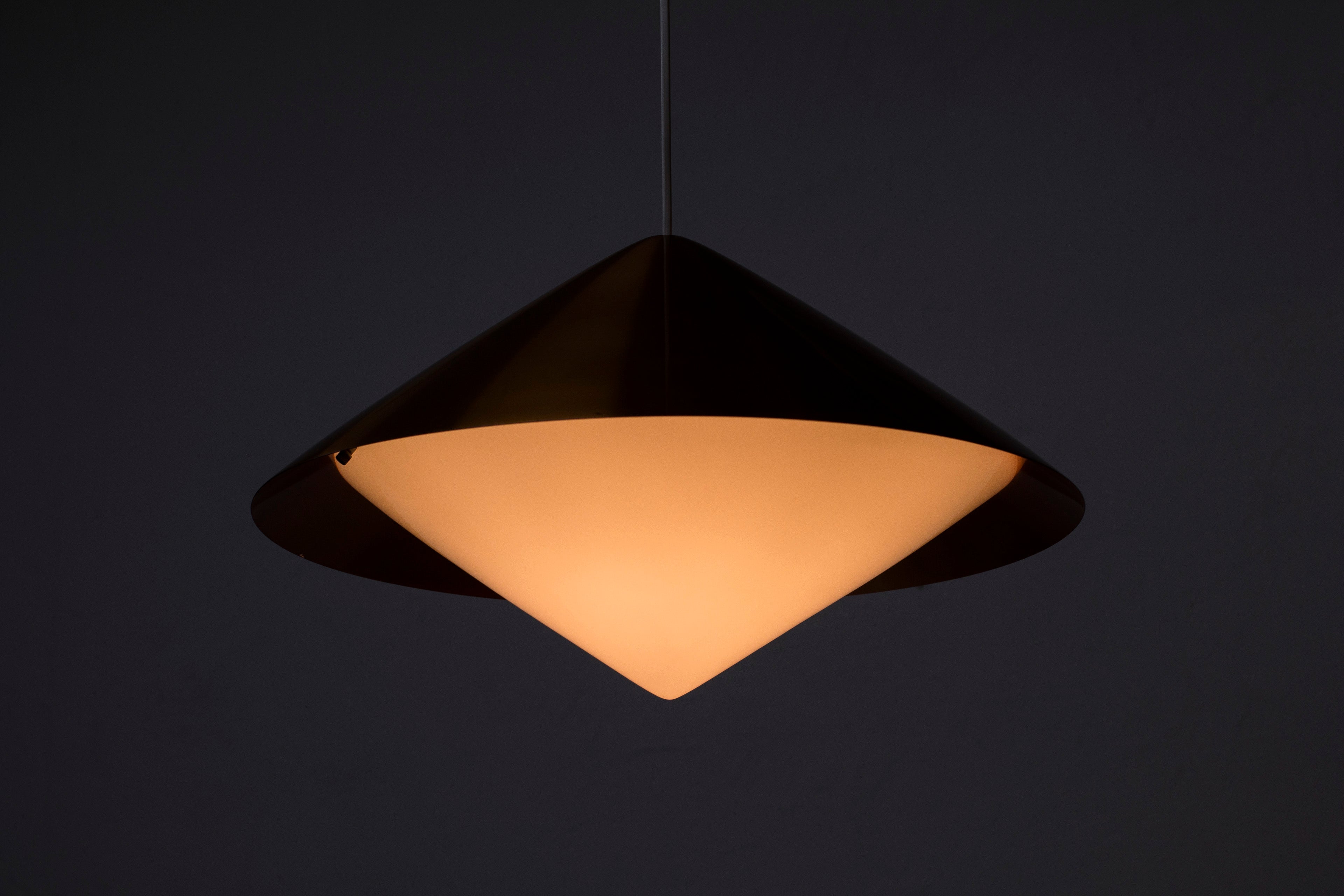 Copper ceiling lamp by Svea Winkler for Orno
