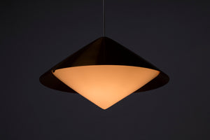 Copper ceiling lamp by Svea Winkler for Orno