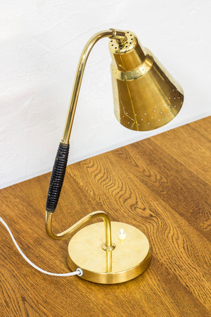 Swedish 1950s brass table lamp by Bergboms