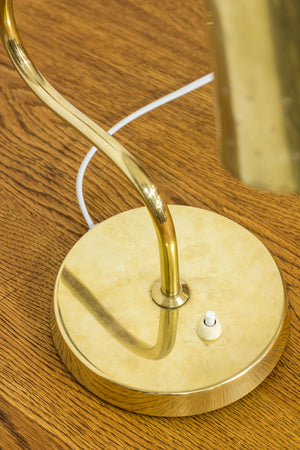 Swedish 1950s brass table lamp by Bergboms